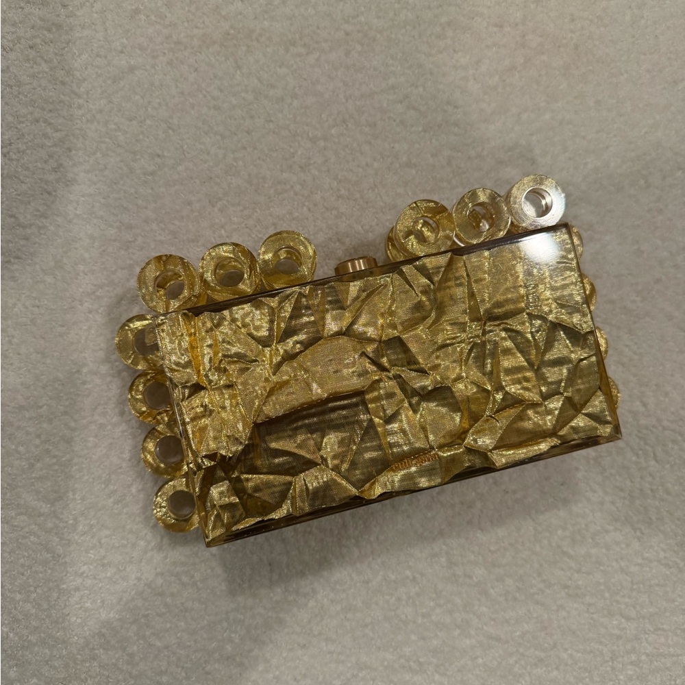 Cult Gaia Gold Clutch